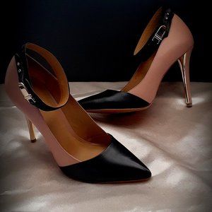 Coach Two Tone Ankle Strap Pump
